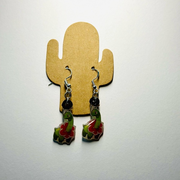 Meganium pokemon earrings - Picture 1 of 3